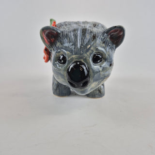 Animal Sculpture - Wombat planter Willomina