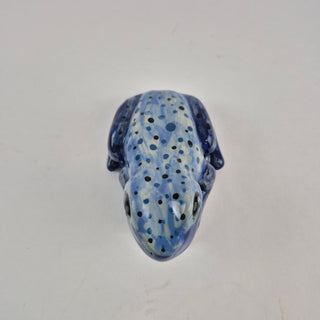 Animal Sculpture - Spotted Blue Frog