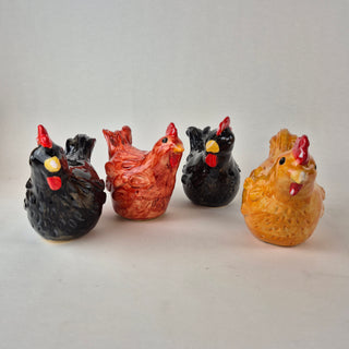 Sculpture - Flock of Small Chickens