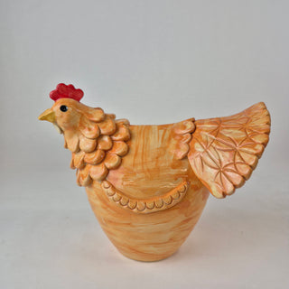 Sculpture - Chicken Large Orange Henny