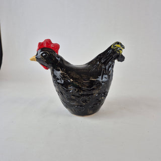 Sculpture - Chicken Black Medium
