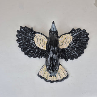 Animal Sculpture - Wall Magpie in flight