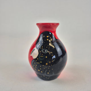 Mini Vase - Black Cockatoo