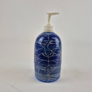 Soap Dispenser - Blue & White