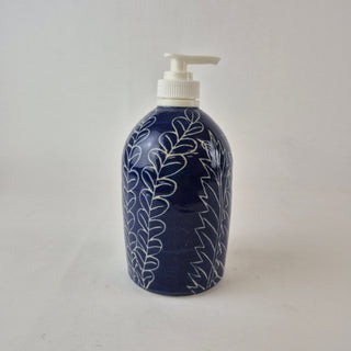 Soap Dispenser - Blue & White