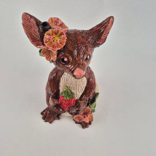 Animal Sculpture - Strawberry Sue the Possum