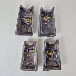 Trinket Dish - Grey Cat
