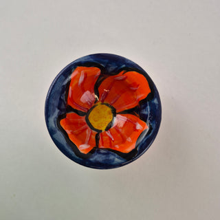 Relish Pot - Orange Flower 3