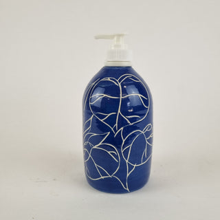 Soap Dispenser - Blue & White