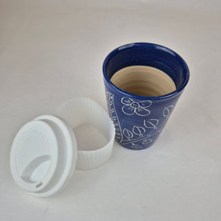 Large Keep Cup - Blue and White