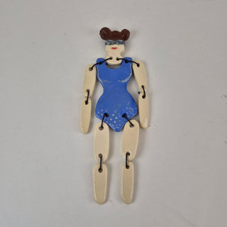 Sculpture- Hanging Paper Doll Trudy