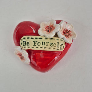 Wall Heart Sm - Be Yourself