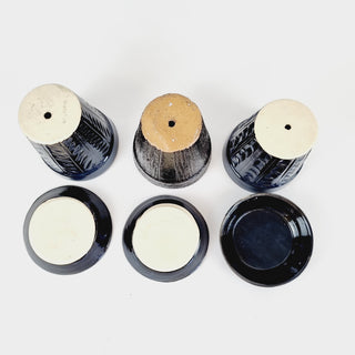 Black Planter - Planter & Dish