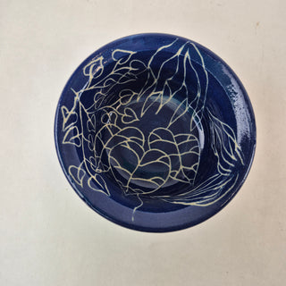 Olive Dish - Blue & White