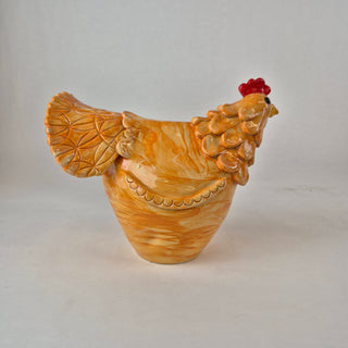 Sculpture - Chicken Large Orange Henny