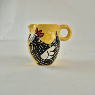 Mini Milk Jug - Black Chicken