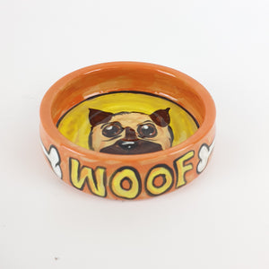 Pug -  Dog Bowl
