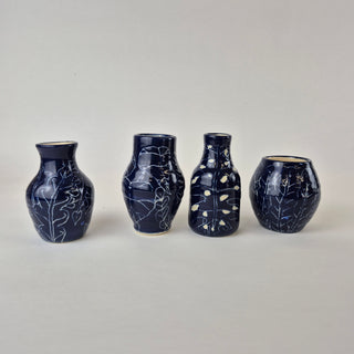 Mini Vase - Blue & White