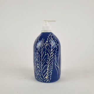 Soap Dispenser - Blue & White