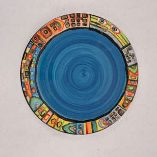 Dinner Plate - Wonder Wozzer Blue