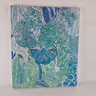 Insects on Green- Peter Hughes painting