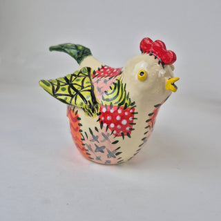 Sculpture - Chicken Medium Patchwork Pattie