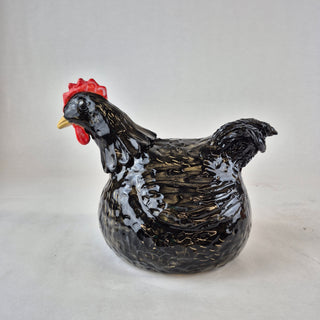 Sculpture - Chicken Large Black Charmaine