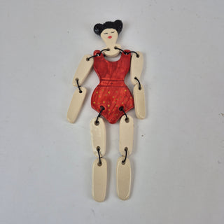 Sculpture- Hanging Paper Doll Camille