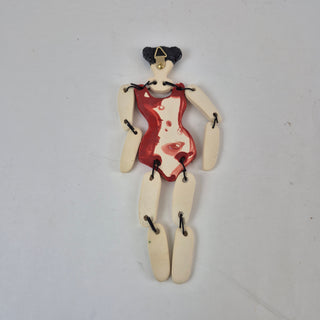Sculpture- Hanging Paper Doll Camille