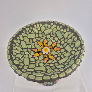Bird Bath - Daisy and Butterflies