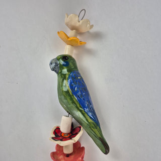 Hanging Beaded Parrots