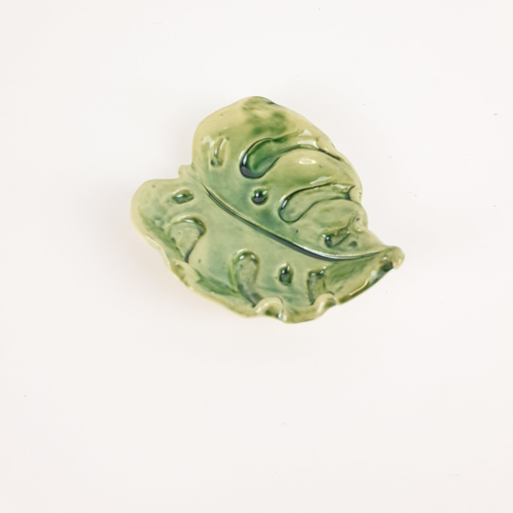 Green - Monstera Trinket Dish
