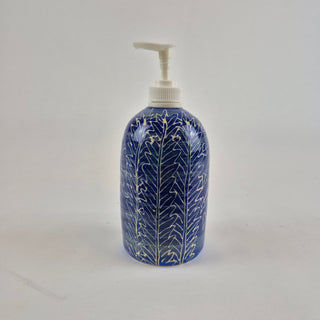 Soap Dispenser - Blue & White