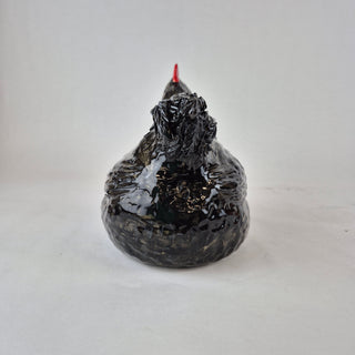 Sculpture - Chicken Large Black Charmaine