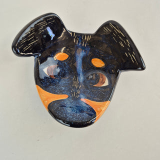 Trinket Dish - Dog Black