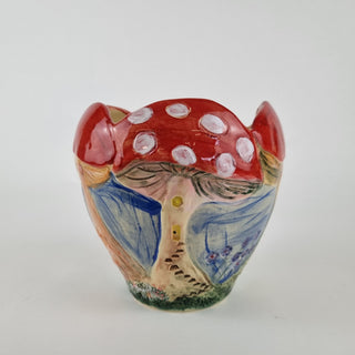 Carved Bowl Large - Mushrooms