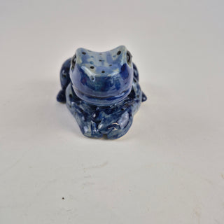 Animal Sculpture - Spotted Blue Frog