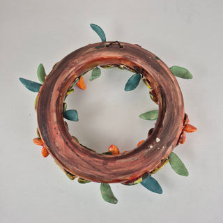 Sculpture - Hanging Ring Orange Butterflies