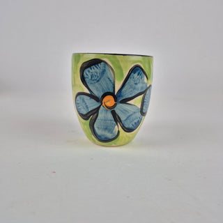 Mini Beaker - Blue Flower