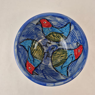 Salad Bowl - Red Head Bird