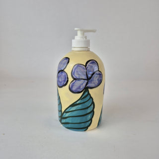 Soap Dispenser - Blue Flower