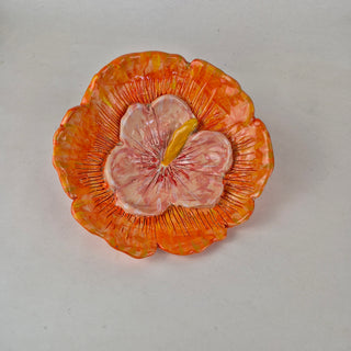 Wall Flower - Orange Hibiscus