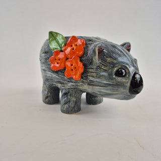 Animal Sculpture - Wombat planter Willomina