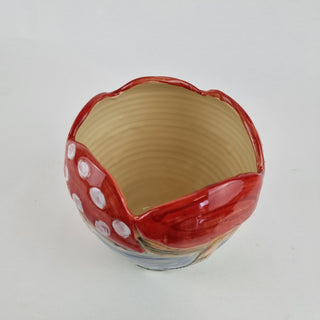 Carved Bowl Large - Mushrooms