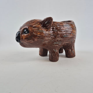 Animal Sculpture - Wombat planter Vince