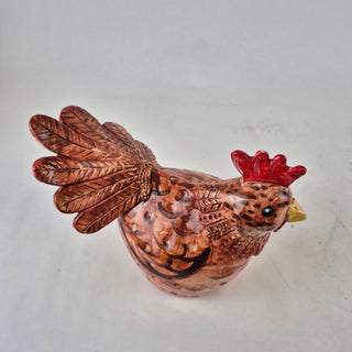 Sculpture - Chicken Large Brown Brielle
