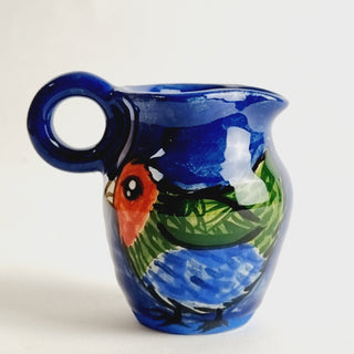 Mini Milk Jug - Red Head Bird