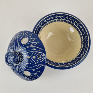 Mosquito Coil Holder - Blue and White