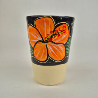 Tumbler - Orange Hibiscus