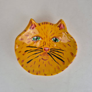 Trinket Dish - Random Coloured Cat Faces